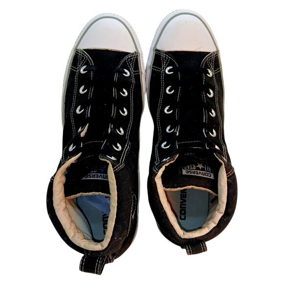 Converse Chuck Taylor All Star Mens Mid Cut Black Sneakers - Size 11 - Picture 6 of 8